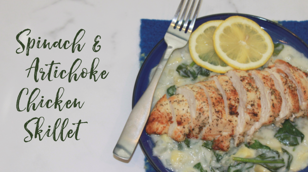 Recipe: Spinach Artichoke Chicken Skillet