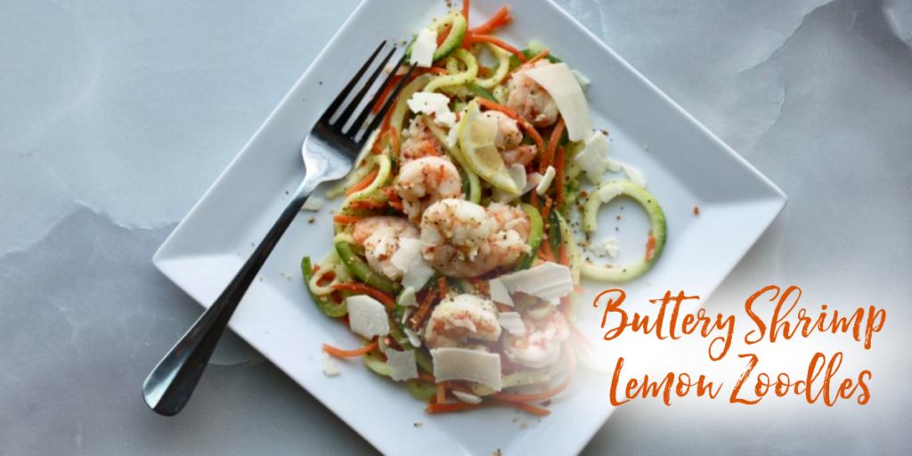 Recipe: Buttery Lemon Shrimp Zoodles