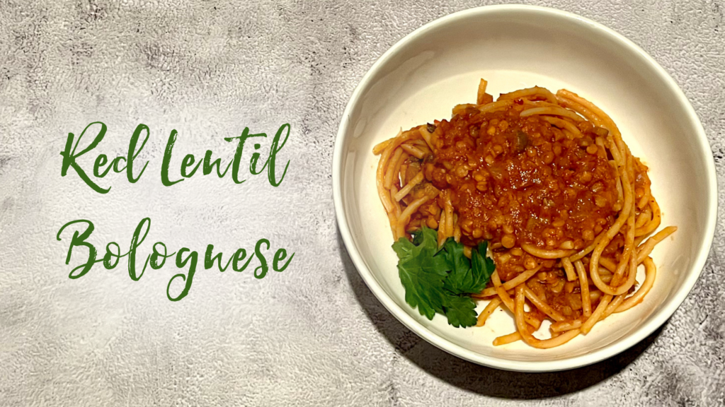 Recipe: Red Lentil Bolognese